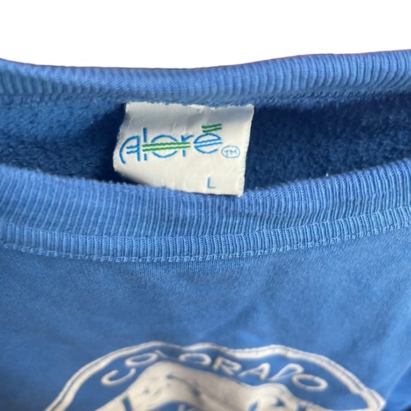 Vintage Colorado Pikes Peak Crewneck Men’s Sz Large Blue / White - Picture 5 of 6